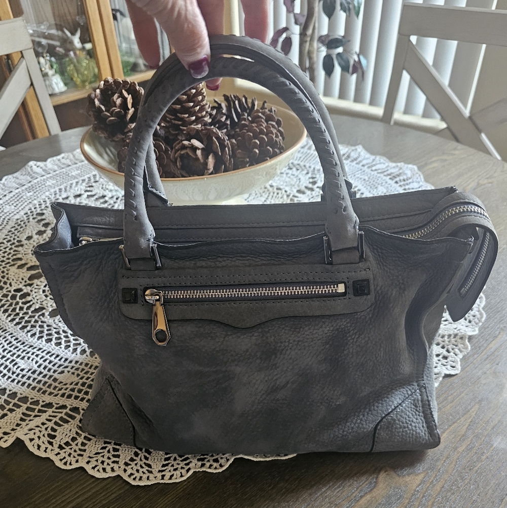 Rebecca MINKOFF SMOKEY BLUE/GRAY SUEDE LEATHER 🌿 - Picture 2 of 11